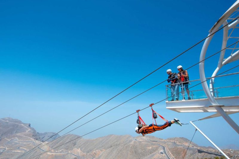 Jebel Jais Zipline from Dubai
